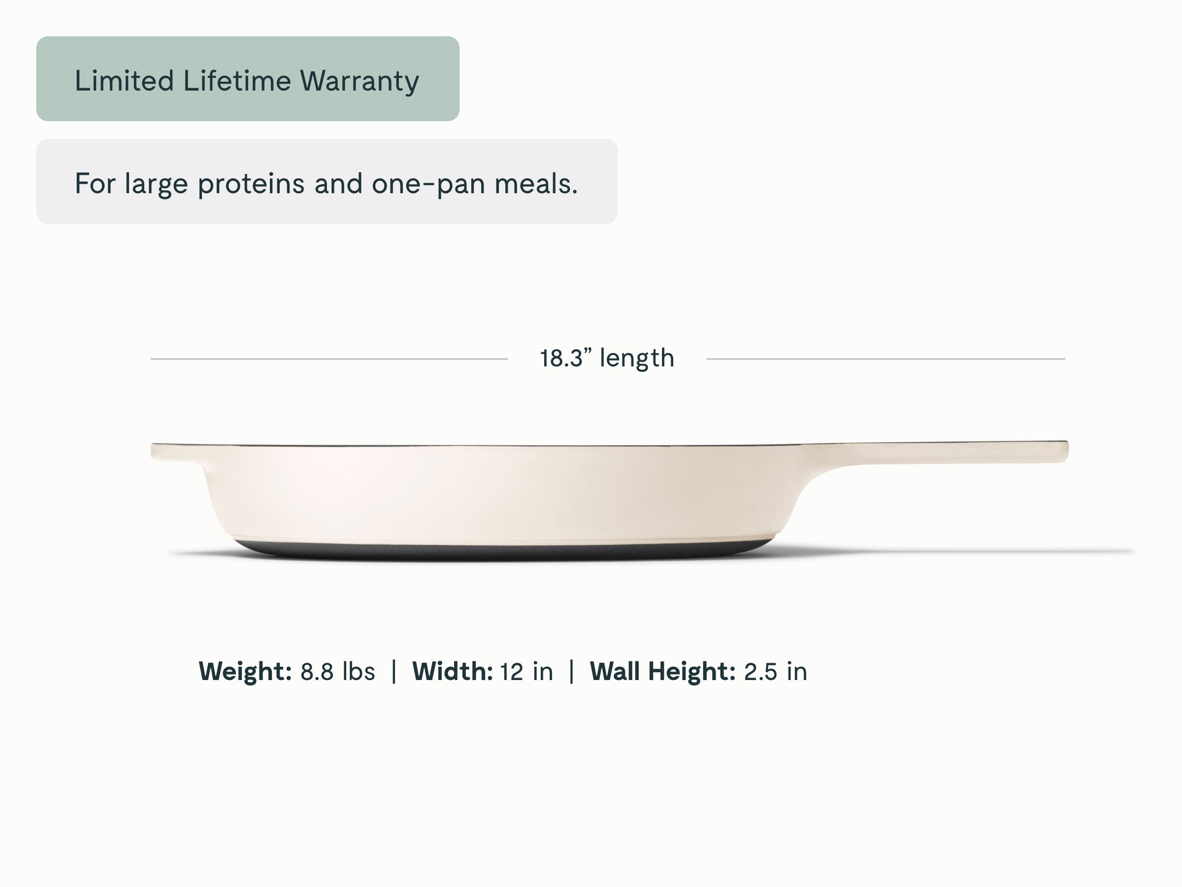 Cast Iron 12 inch Skillet - Image 2