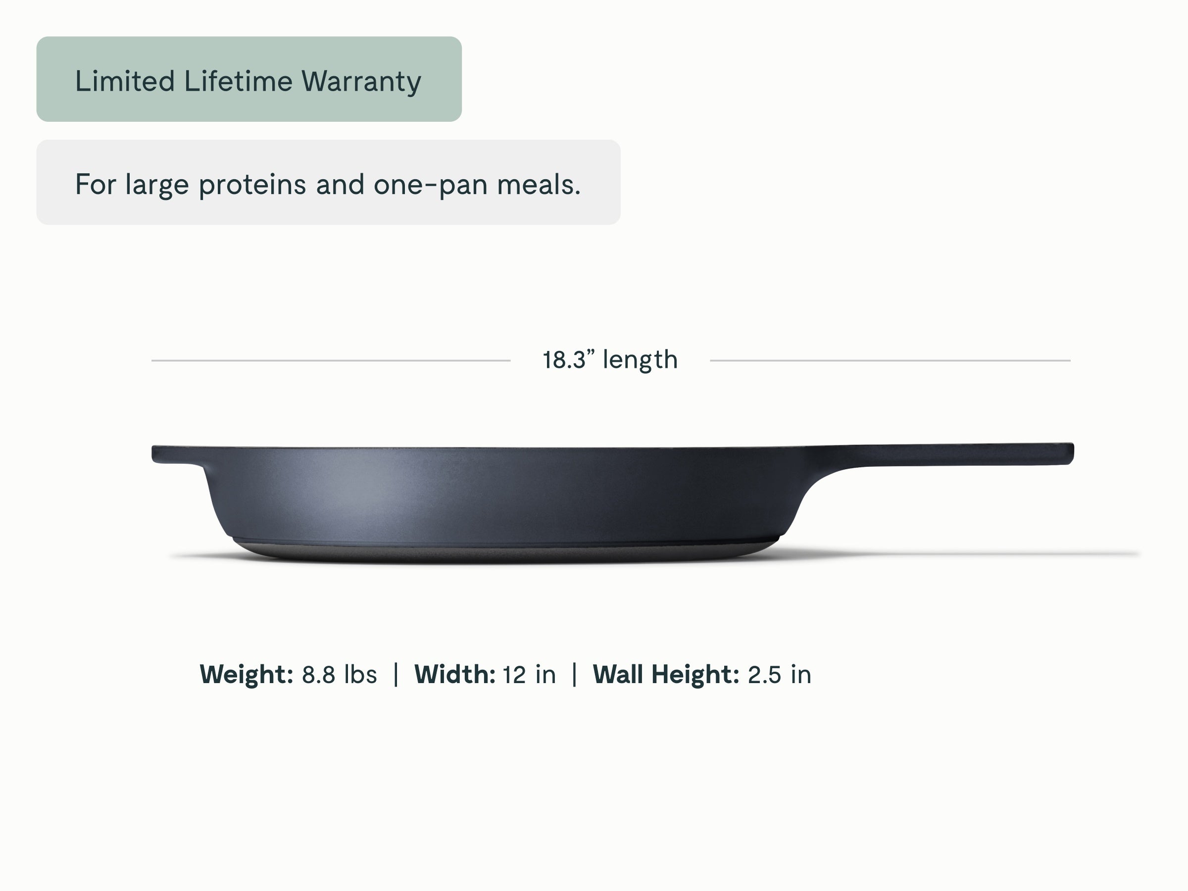 Cast Iron 12 inch Skillet - Image 8